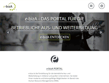 Tablet Screenshot of e-biza.de